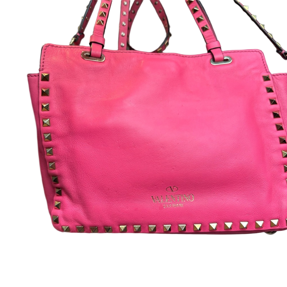 Valentino Pink Rockstud Tote - Picture 7 of 9